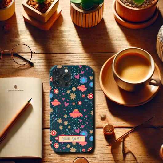 iPhone Floral Inspiron-draagtas Case-Mate iPhone Case