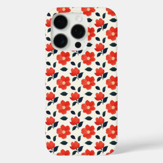 iPhone floral patroon telefoonhoesje iPhone 16 Pro Hoesje