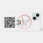 iPhone Gepersonaliseerd Logo QR Code Hoesje (Achterkant horizontaal)