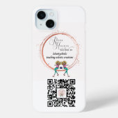 iPhone gepersonaliseerde Logo QR-code Case-Mate iPhone Case (Achterkant)