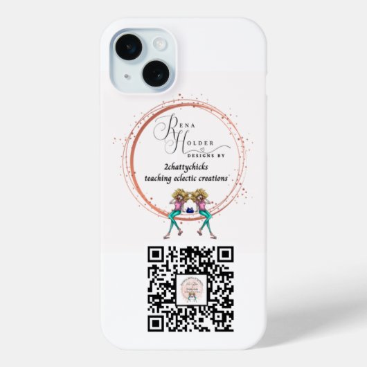 iPhone gepersonaliseerde Logo QR-code Case-Mate iPhone Case (Achterkant)