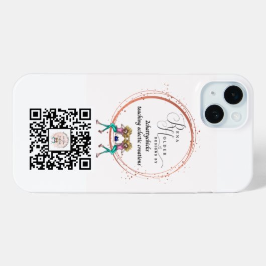 iPhone gepersonaliseerde Logo QR-code Case-Mate iPhone Case (Achterkant (horizontaal))
