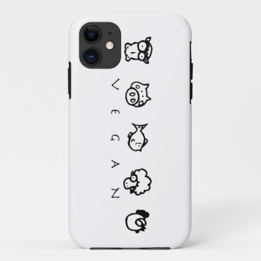 IPhone-geval Vegan Animal Phone Case-Mate iPhone Case (Achterkant)