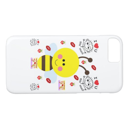 IPhone Gevallen Valentijnsdag Bumblebee Case-Mate iPhone Case (Achterkant (Horizontaal))