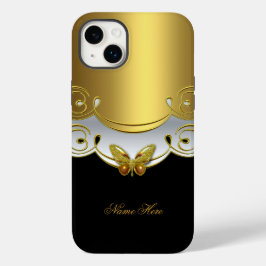 iPhone Groen Goud Zwart Wit Vlinder Case-Mate iPhone Case