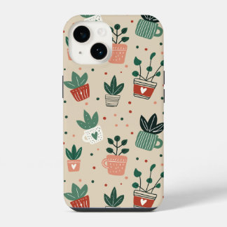 iPhone hoes met 'Ik maak mijn planten nat' ontwerp 14 Hoesje