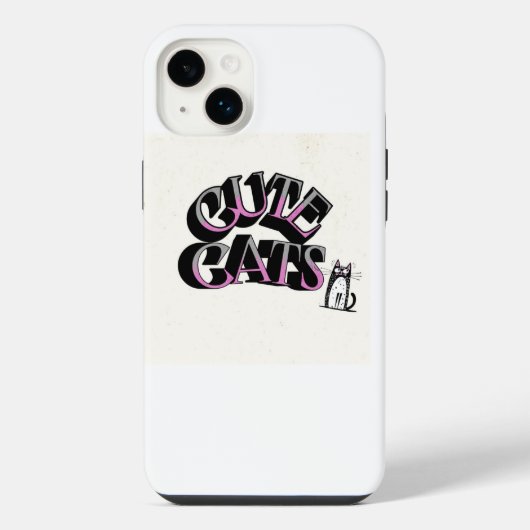 iPhone hoes met kat Hoesje (Achterkant)