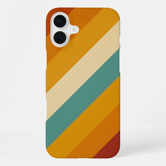 iPhone Hoesje -70s Retro Stijl (Kleurrijk) iPhone 16 Plus Hoesje (Achterkant)