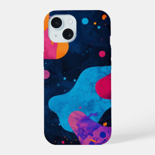 iPhone hoesje _ Abstracte Neon Splatter 15 Case