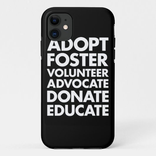 Iphone Hoesje Adopt (Achterkant)