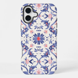 iPhone Hoesje: blauw@roze. 16 Plus Hoesje