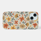 iPhone hoesje (bloem) 15 Case (Achterkant horizontaal)