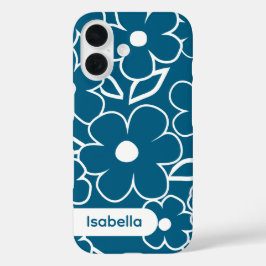 iPhone hoesje bloemmotief kleurrijk patroon esthet