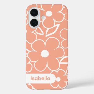 iPhone hoesje bloemmotief kleurrijk patroon esthet