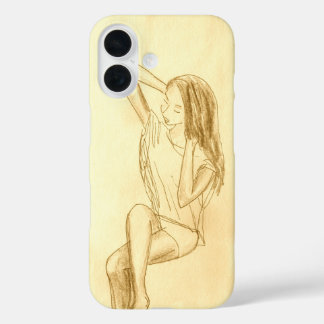 iPhone hoesje. BRONZE GIRL door Tokio kunstenaar 16 Hoesje