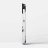 iPhone Hoesje - Cowhide Wit Bruin Zwart (Achterkant / Links)