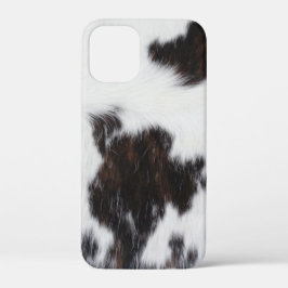 iPhone Hoesje - Cowhide Wit Bruin Zwart