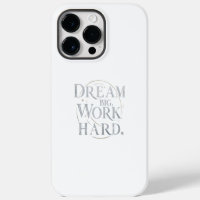 Iphone Hoesje  -  Droom Groot, Werk Hard