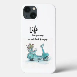 iPhone Hoesje - Frans Scooter Leven is een reis