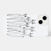 iPhone-hoesje (handgetekende katten) Case-Mate iPhone Case (Achterkant (horizontaal))
