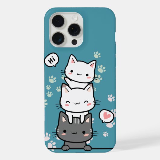 iPhone hoesje Kat grond 15 Pro Max Case (Achterkant)
