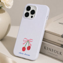 iPhone Hoesje | Kersen Coquette Strik Mooie Phone 