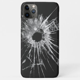 iPhone Hoesje - Kogelgat Door Glas