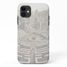iPhone hoesje - LABYRINTH (alabaster)
