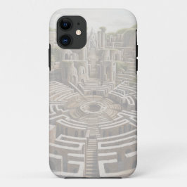 iPhone hoesje - LABYRINTH (alabaster)