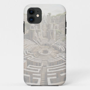 iPhone hoesje - LABYRINTH (alabaster)