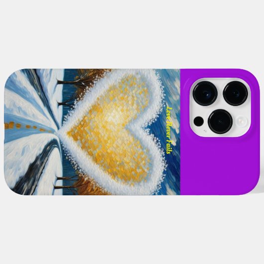 iPhone hoesje - Liefde mislukt nooit (Achterkant (horizontaal))