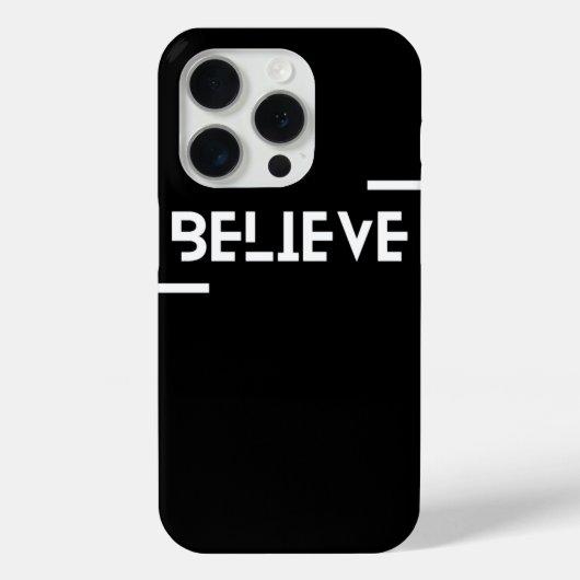 iPhone hoesje met Believe design (Achterkant)