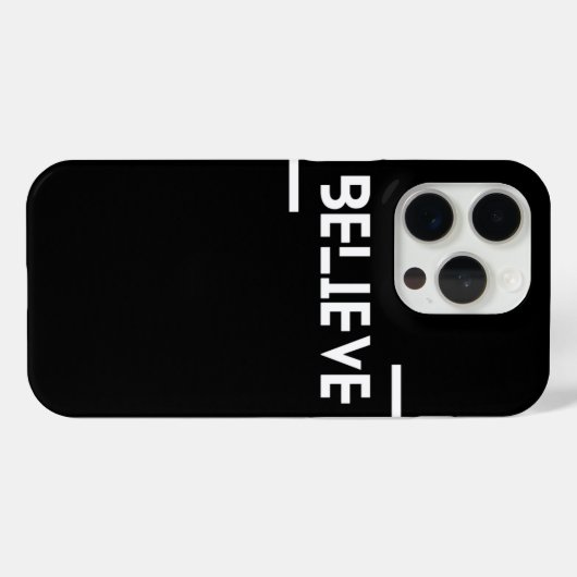 iPhone hoesje met Believe design (Achterkant (horizontaal))
