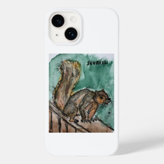 iPhone hoesje met een afbeelding van een eekhoorn (Achterkant)