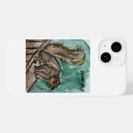 iPhone hoesje met een afbeelding van een eekhoorn (Achterkant (horizontaal))