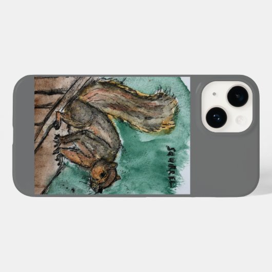 iPhone hoesje met een afbeelding van een eekhoorn (Achterkant (horizontaal))