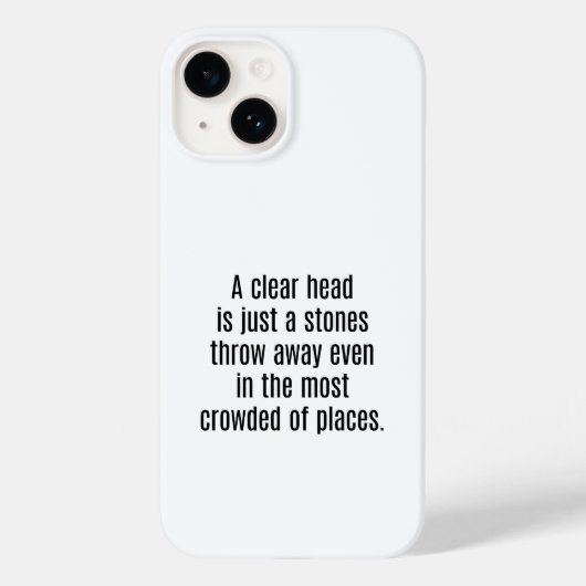 iPhone Hoesje met een Helder Hoofd (Achterkant)