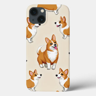 iPhone hoesje met een schattig Welsh Corgi karakte