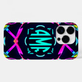 iPhone hoesje met  Monogram (Achterkant (horizontaal))