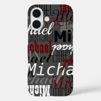 iPhone hoesje met oversized naampatroon