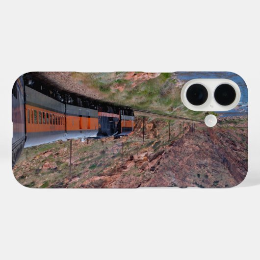 iPhone hoesje met trein (Achterkant (horizontaal))