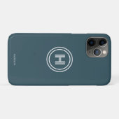 iPhone Hoesje | Modern Eenvoudig Monogram (Achterkant (horizontaal))