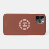 iPhone Hoesje | Modern Eenvoudig Monogram (Achterkant (horizontaal))