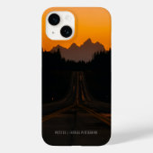 iPhone Hoesje Mountain Sunset Highway (Achterkant)