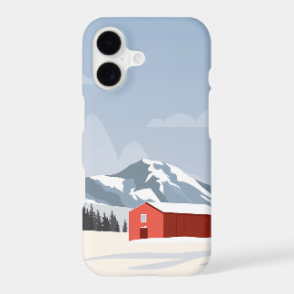 iPhone-hoesje ontwerp: Zweden, winterlandschap.