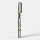 Iphone Hoesje Verticale Streep geel HAMbWG (Achterkant / Rechts)