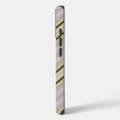 Iphone Hoesje Verticale Streep geel HAMbWG (Achterkant / Links)