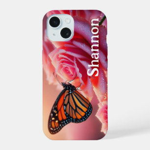 iPhone Hoesje - Vlinder Roos 15 Case