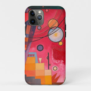 IPHONE HOESJE : WASSILY KANDINSKY : ZWAAR ROOD : 1