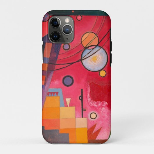 IPHONE HOESJE : WASSILY KANDINSKY : ZWAAR ROOD : 1 (Achterkant)